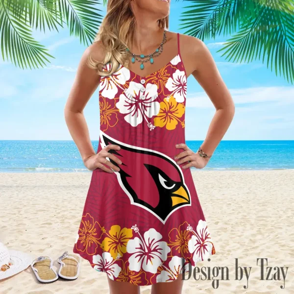 Arizona Cardinals Summer Sleeveless Cami Dress Trending 2025 SPTSSCDT001 - Image 3