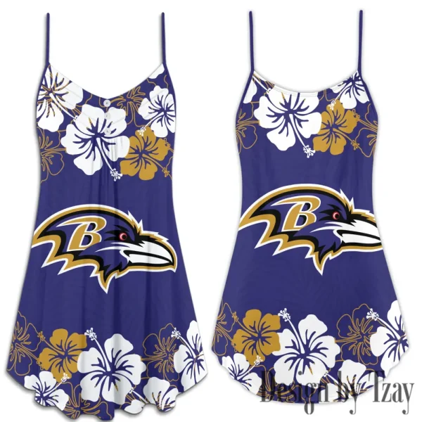 Baltimore Ravens Summer Sleeveless Cami Dress Trending 2025 SPTSSCDT002