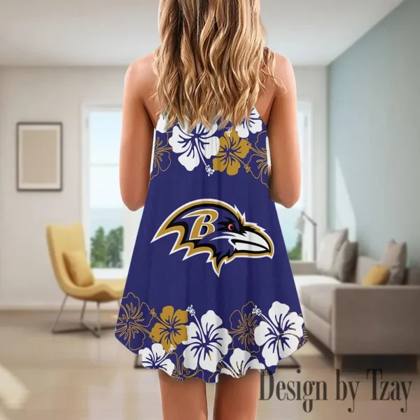 Baltimore Ravens Summer Sleeveless Cami Dress Trending 2025 SPTSSCDT002 - Image 3
