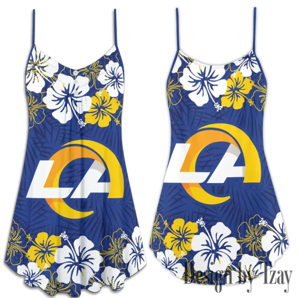 Los Angeles Rams Summer Sleeveless Cami Dress Trending 2025 SPTSSCDT005 - Image 2