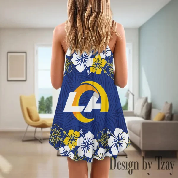 Los Angeles Rams Summer Sleeveless Cami Dress Trending 2025 SPTSSCDT005 - Image 3
