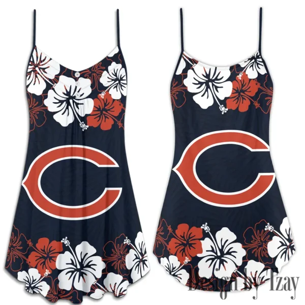 Chicago Bears Summer Sleeveless Cami Dress Trending 2025 SPTSSCDT006