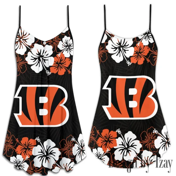 Cincinnati Bengals Summer Sleeveless Cami Dress Trending 2025 SPTSSCDT007