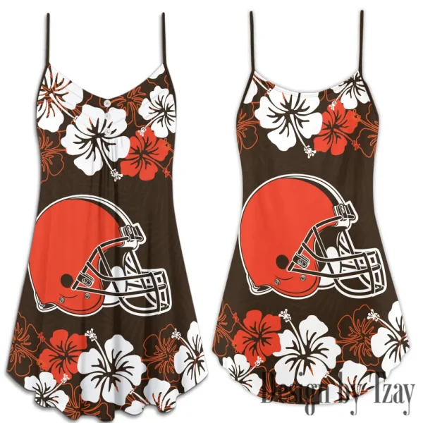 Cleveland Browns Summer Sleeveless Cami Dress Trending 2025 SPTSSCDT008
