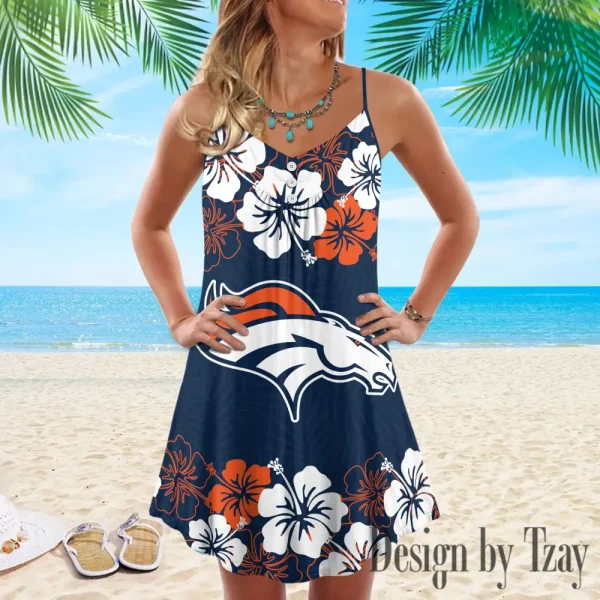 Denver Broncos Summer Sleeveless Cami Dress Trending 2025 SPTSSCDT010