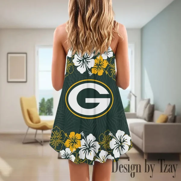 Green Bay Packers Summer Sleeveless Cami Dress Trending 2025 SPTSSCDT012 - Image 2