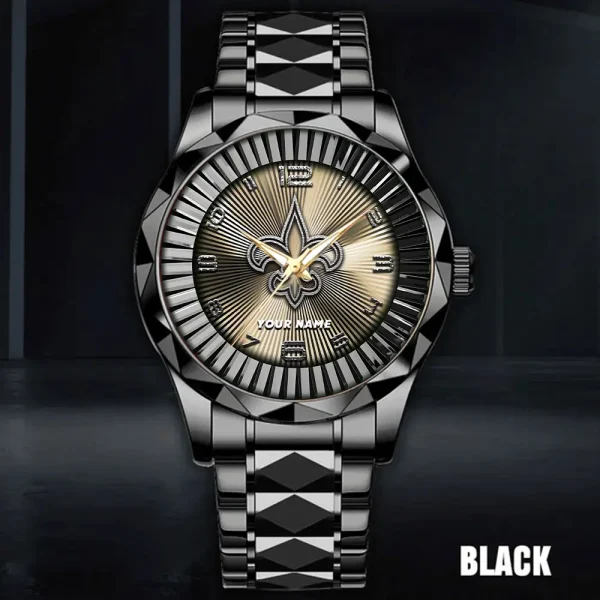 New Orleans Saints Business Watch For Men Automatic Mechanical Stainless Steel Band 2025 SPTDMW631 - Image 3