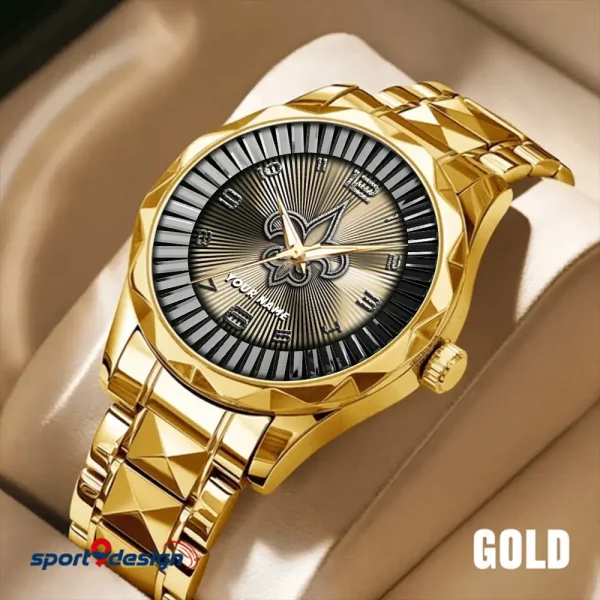 New Orleans Saints Business Watch For Men Automatic Mechanical Stainless Steel Band 2025 SPTDMW631 - Image 4