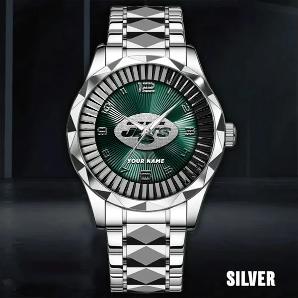 New York Jets Business Watch For Men Automatic Mechanical Stainless Steel Band 2025 SPTDMW633 - Image 2