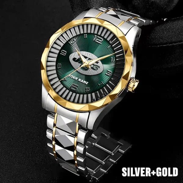 New York Jets Business Watch For Men Automatic Mechanical Stainless Steel Band 2025 SPTDMW633