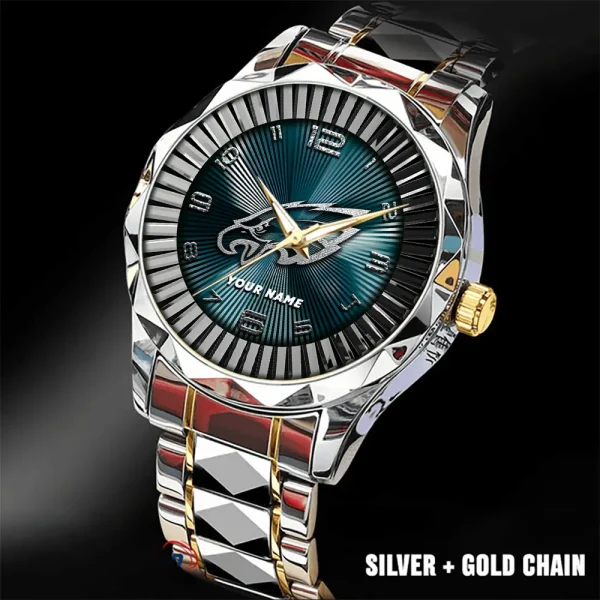 Philadelphia Eagles Business Watch For Men Automatic Mechanical Stainless Steel Band 2025 SPTDMW634 - Image 2