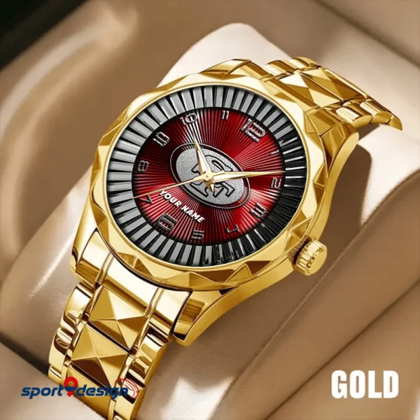 San Francisco 49ers Business Watch For Men Automatic Mechanical Stainless Steel Band 2025 SPTDMW636 - Image 3