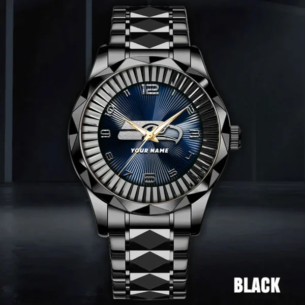 Seattle Seahawks Business Watch For Men Automatic Mechanical Stainless Steel Band 2025 SPTDMW637 - Image 3