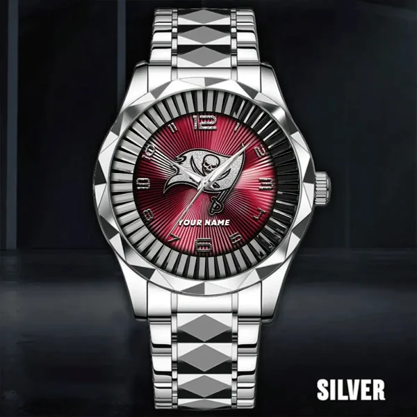 Tampa Bay Buccaneers Business Watch For Men Automatic Mechanical Stainless Steel Band 2025 SPTDMW638 - Image 2