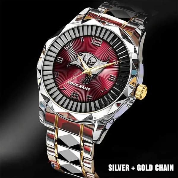 Tampa Bay Buccaneers Business Watch For Men Automatic Mechanical Stainless Steel Band 2025 SPTDMW638 - Image 5