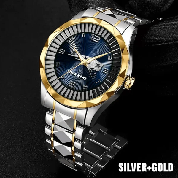 New England Patriots Business Watch For Men Automatic Mechanical Stainless Steel Band 2025 SPTDMW630