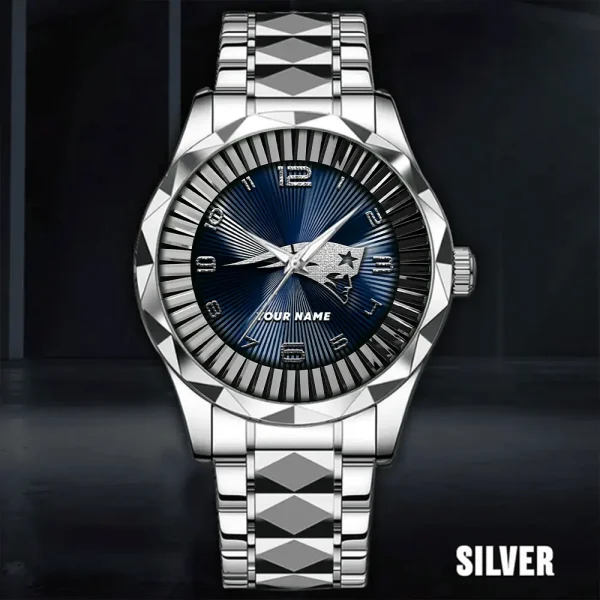 New England Patriots Business Watch For Men Automatic Mechanical Stainless Steel Band 2025 SPTDMW630 - Image 5