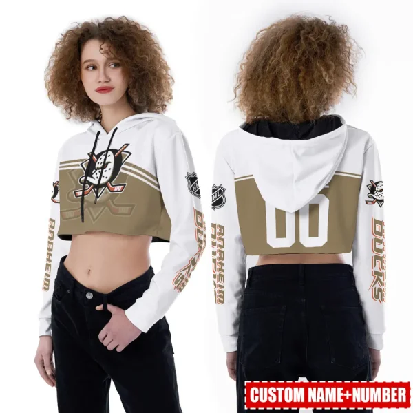 Anaheim Ducks Personalized Combo Croptop Hoodie And Leggings AZHLTT666 - Image 2