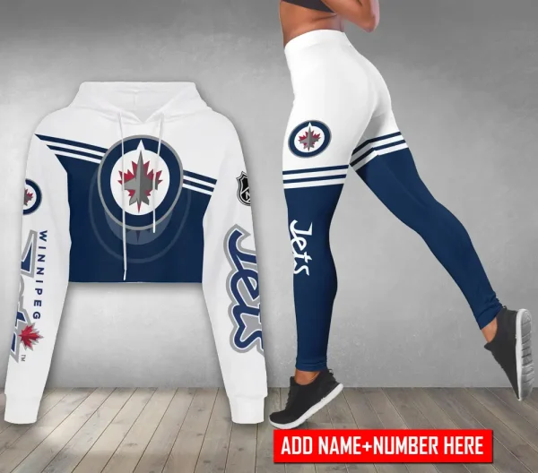 Winnipeg Jets Personalized Combo Croptop Hoodie And Leggings AZHLTT667