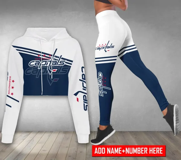 Washington Capitals Personalized Combo Croptop Hoodie And Leggings AZHLTT668