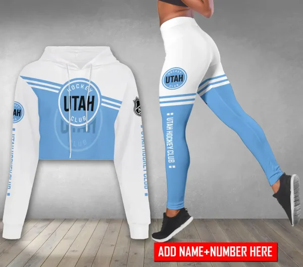 Utah Hockey Club Personalized Combo Croptop Hoodie And Leggings AZHLTT670
