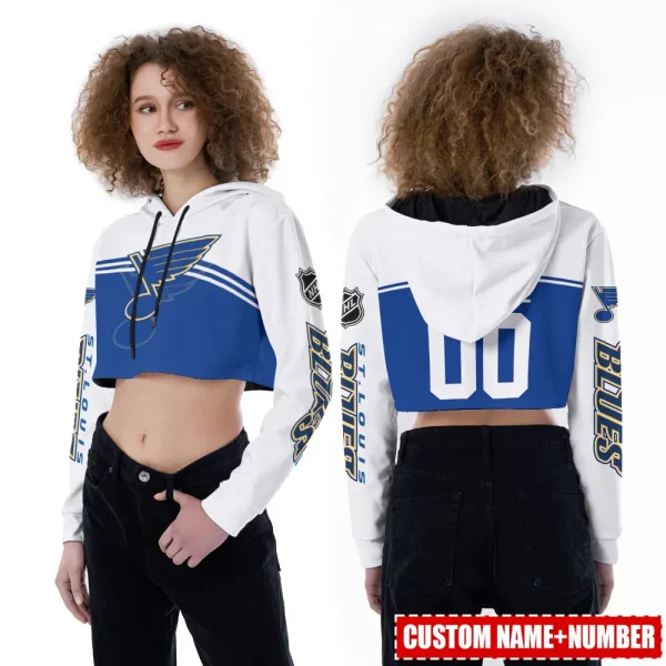 St. Louis Blues Personalized Combo Croptop Hoodie And Leggings AZHLTT673 - Image 2