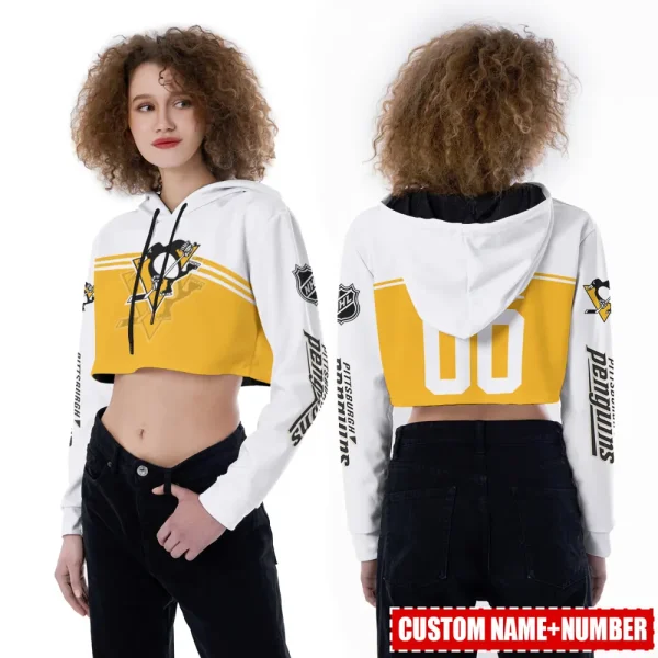 Pittsburgh Penguins Personalized Combo Croptop Hoodie And Leggings AZHLTT676 - Image 2