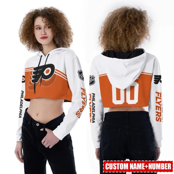 Philadelphia Flyers Personalized Combo Croptop Hoodie And Leggings AZHLTT677 - Image 2
