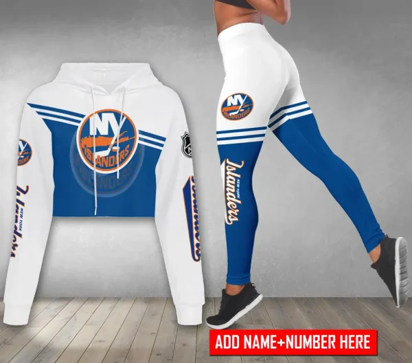 New York Islanders Personalized Combo Croptop Hoodie And Leggings AZHLTT680