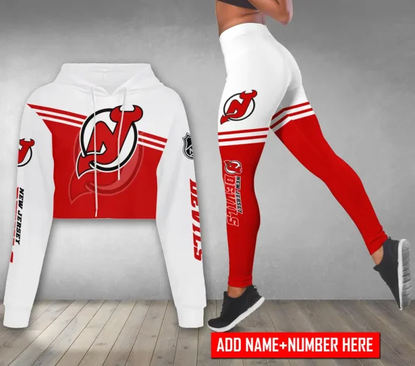 New Jersey Devils Personalized Combo Croptop Hoodie And Leggings AZHLTT681