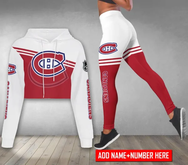 Montréal Canadiens Personalized Combo Croptop Hoodie And Leggings AZHLTT683