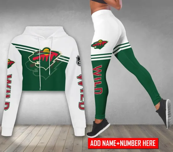 Minnesota Wild Personalized Combo Croptop Hoodie And Leggings AZHLTT684