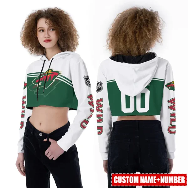 Minnesota Wild Personalized Combo Croptop Hoodie And Leggings AZHLTT684 - Image 2