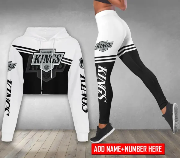 Los Angeles Kings Personalized Combo Croptop Hoodie And Leggings AZHLTT685