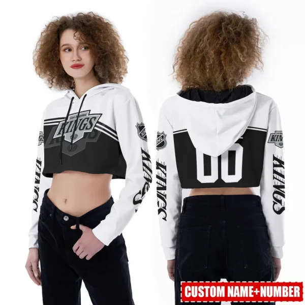 Los Angeles Kings Personalized Combo Croptop Hoodie And Leggings AZHLTT685 - Image 2