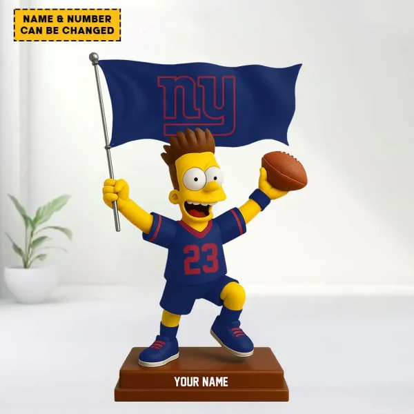 New York Giants NFL And Simp Cartoon Character Acrylic Block SPTFTAB036