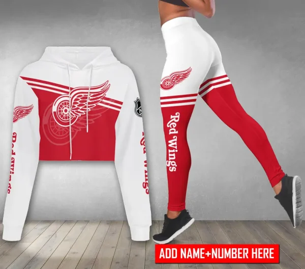 Detroit Red Wings  Personalized Combo Croptop Hoodie And Leggings AZHLTT688