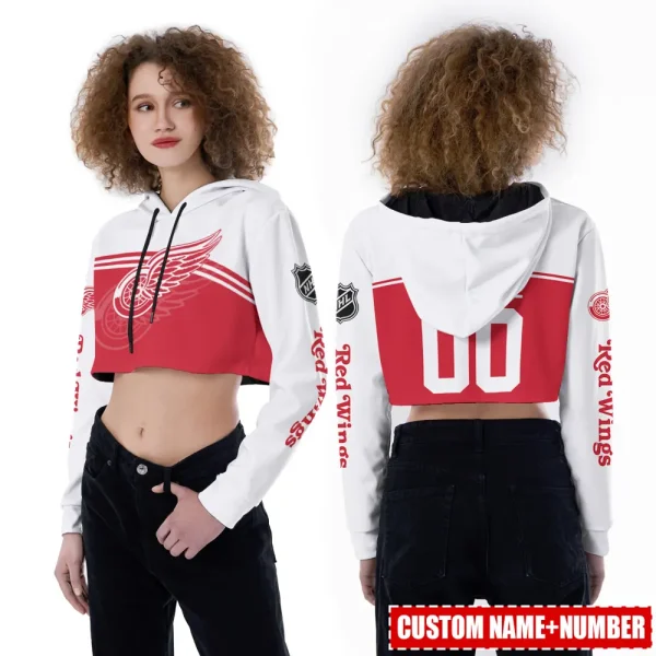 Detroit Red Wings  Personalized Combo Croptop Hoodie And Leggings AZHLTT688 - Image 2