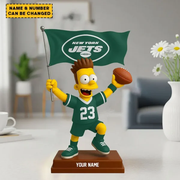 New York Jets NFL And Simp Cartoon Character Acrylic Block SPTFTAB045 - Image 2