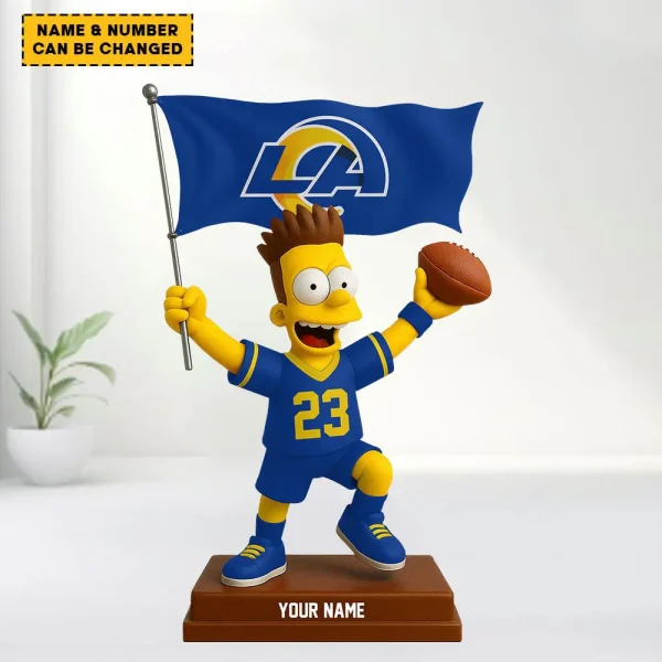 Los Angeles Rams NFL And Simp Cartoon Character Acrylic Block SPTFTAB048