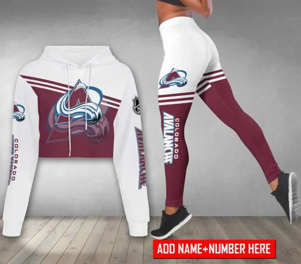 Colorado Avalanche Personalized Combo Croptop Hoodie And Leggings AZHLTT691