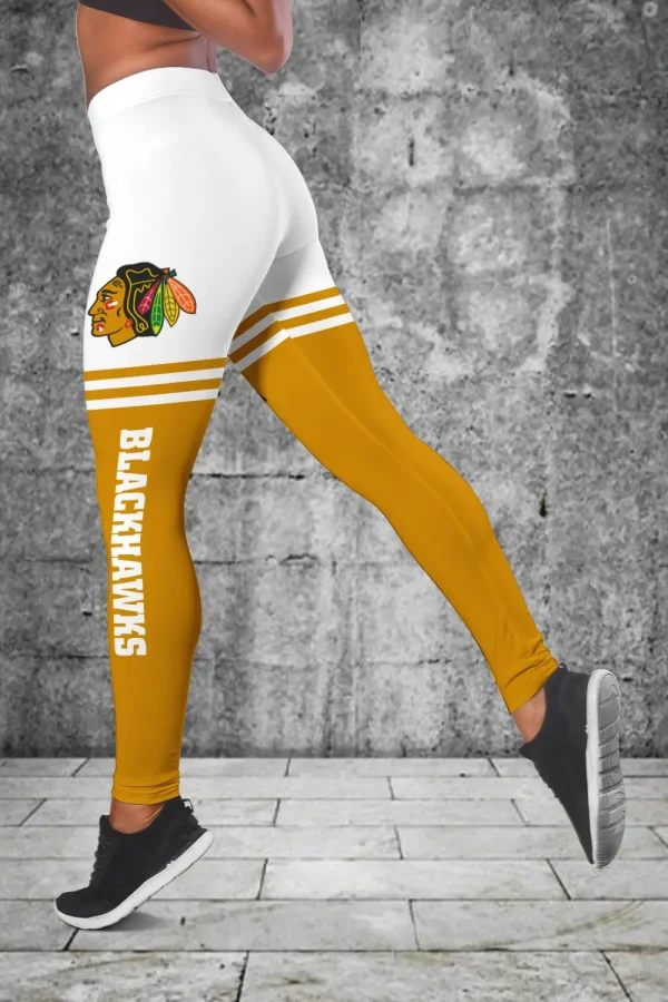 Chicago Blackhawks Personalized Combo Croptop Hoodie And Leggings AZHLTT692 - Image 3