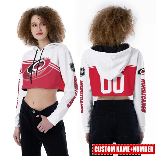 Carolina Hurricanes Personalized Combo Croptop Hoodie And Leggings AZHLTT693 - Image 2