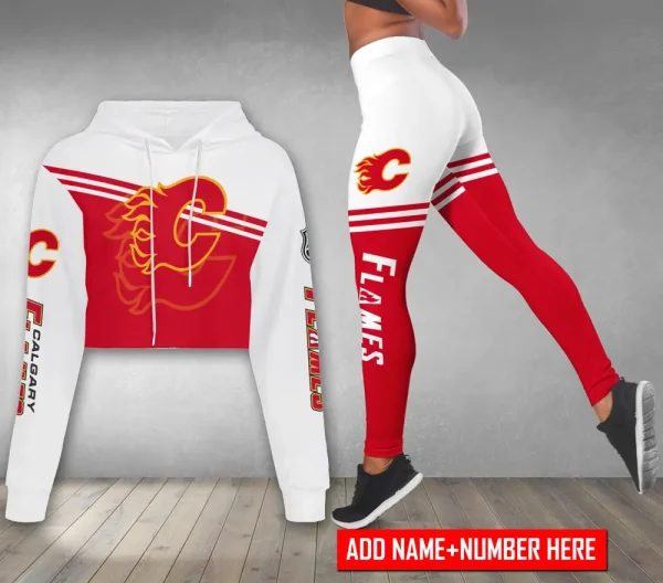 Calgary Flames Personalized Combo Croptop Hoodie And Leggings AZHLTT694