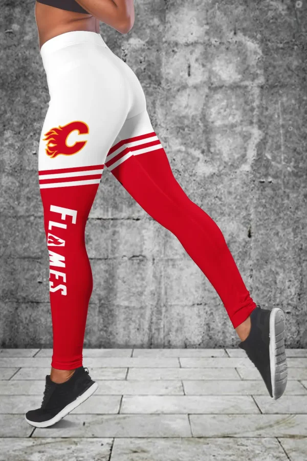 Calgary Flames Personalized Combo Croptop Hoodie And Leggings AZHLTT694 - Image 3