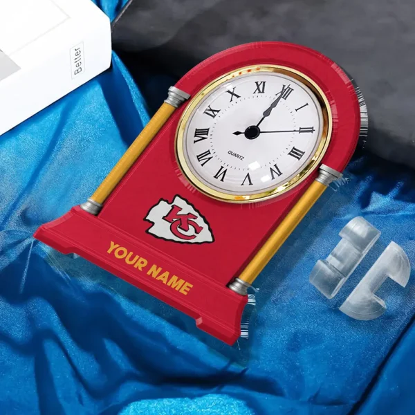 Kansas City Chiefs NFL New Acrylic Clock Plaque For Home SPTACP001 - Image 2