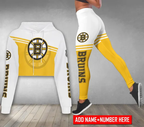 Boston Bruins Personalized Combo Croptop Hoodie And Leggings AZHLTT696