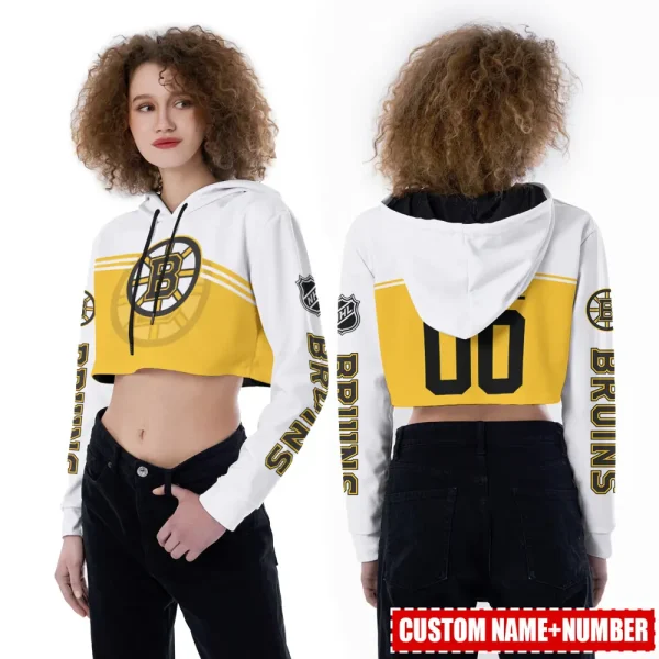 Boston Bruins Personalized Combo Croptop Hoodie And Leggings AZHLTT696 - Image 2