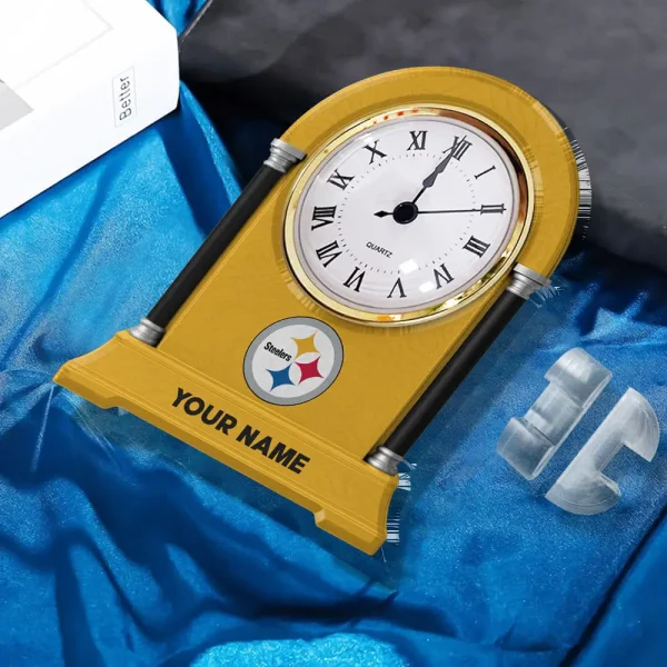 Pittsburgh Steelers NFL New Acrylic Clock Plaque For Home SPTACP002 - Image 2