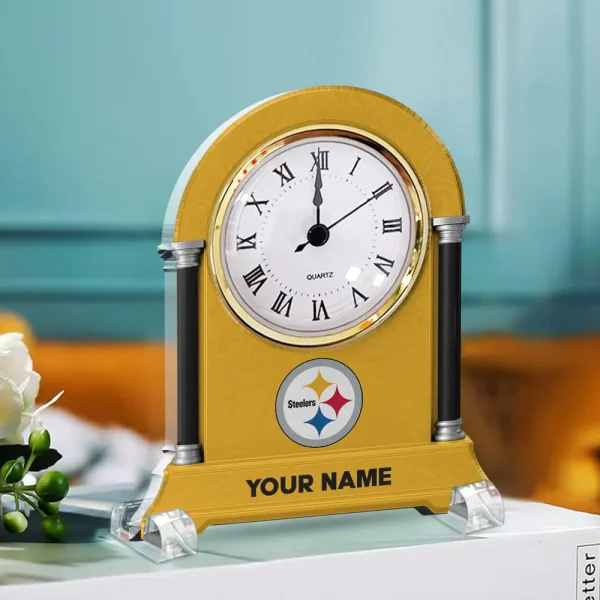 Pittsburgh Steelers NFL New Acrylic Clock Plaque For Home SPTACP002